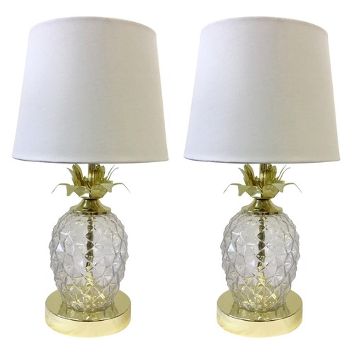 Pair gold touch table - of,