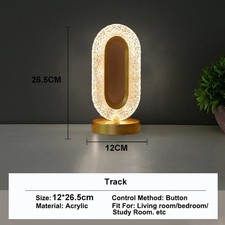 USB LED Crystal Table Lamp