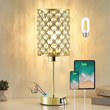 Crystal Touch Table Lamp Gold