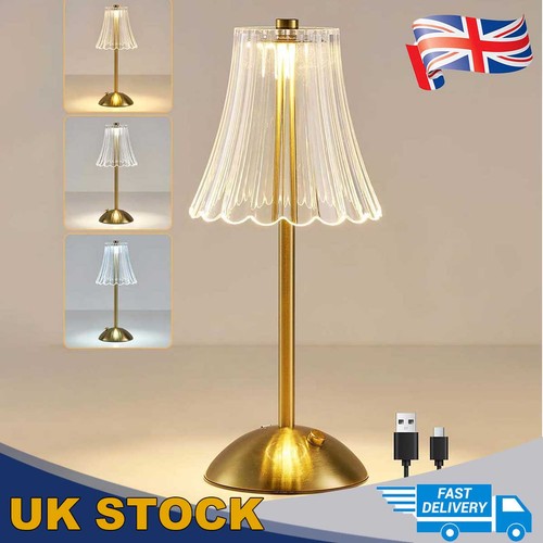 Gold crystal desk lamp - gold,