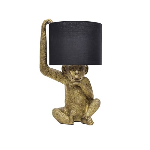 Gold black monkey - &, lamp