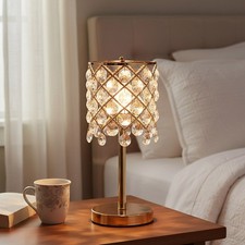 Luxury Gold Crystal Grid Table