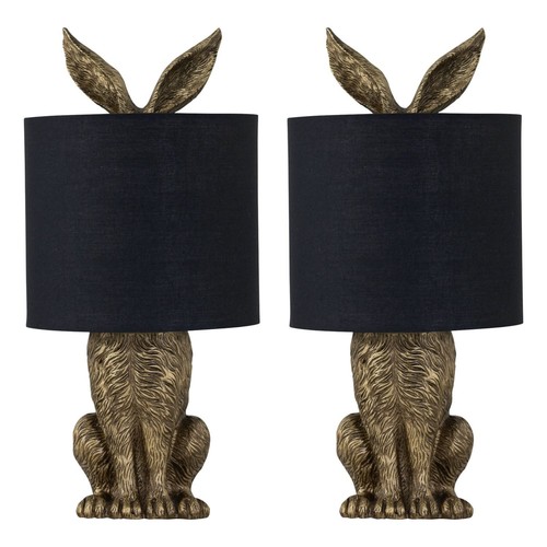Set gold hare rabbit - 2,