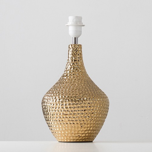 Gold ceramic table lamp - gold,