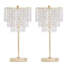 Set of 2 Modern Gold Acrylic