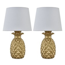 Set of 2 Modern Pineapple Gold