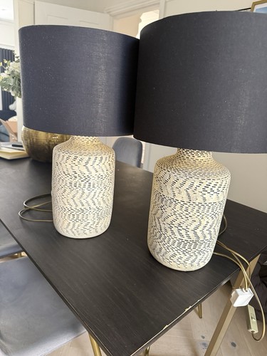 Stone bedside table lamps - bedside,