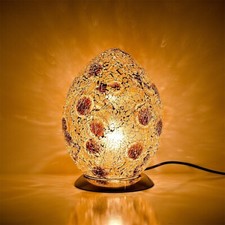 Egg Lamp Golden Medium Mosaic