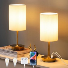 Bedside Lamps Set of 2, Touch